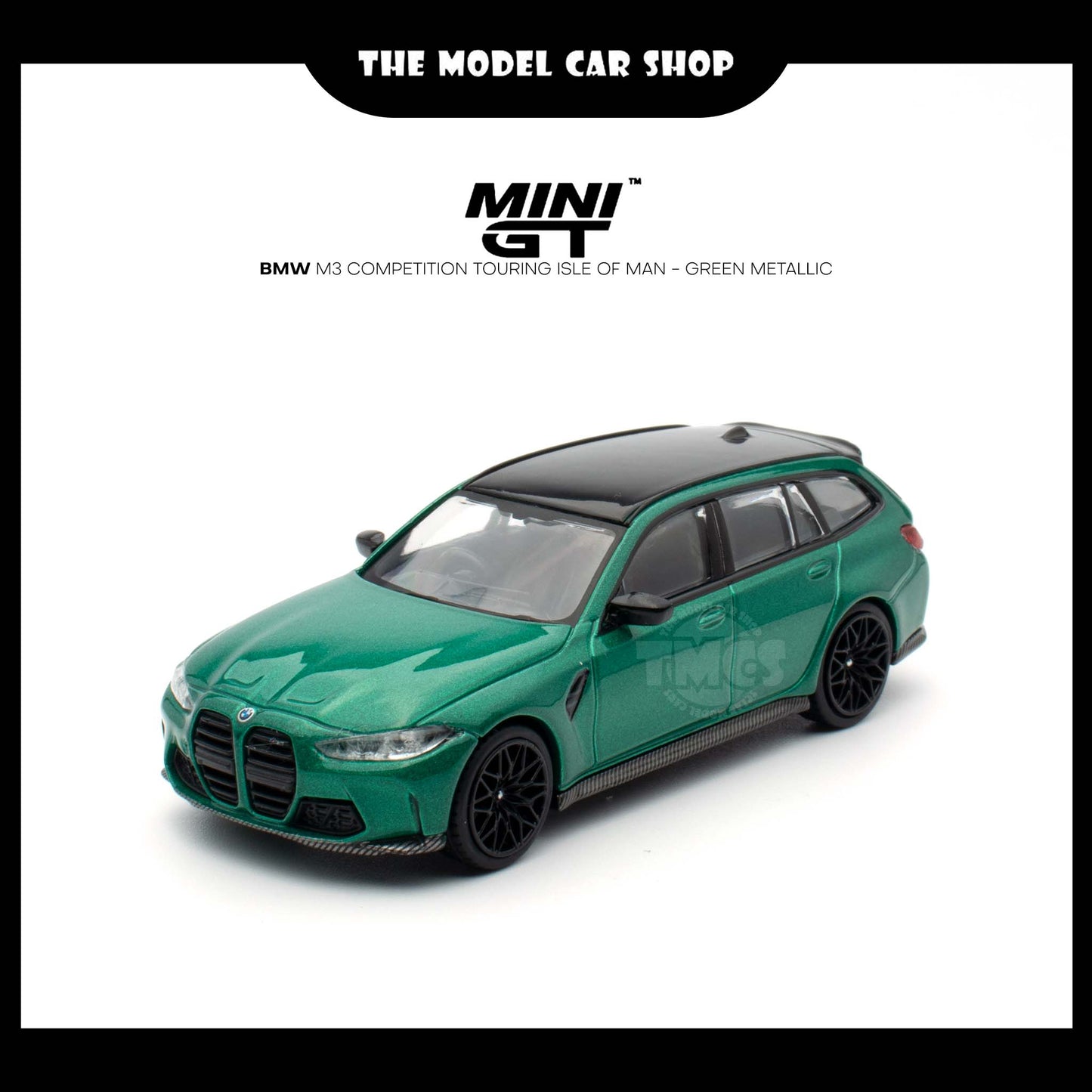 [MINI GT] BMW M3 Competition Touring Isle of Man - Green Metallic