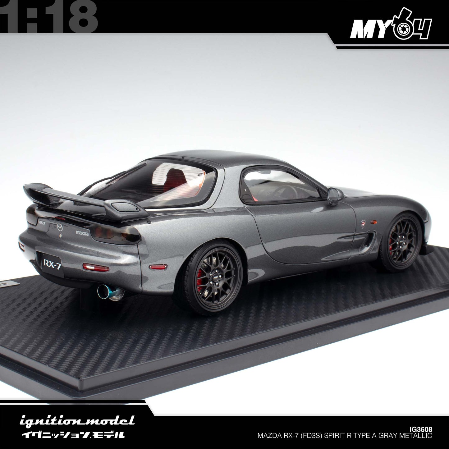[Ignition Model] Mazda RX-7 (FD3S) Spirit R Type A - Gray Metallic