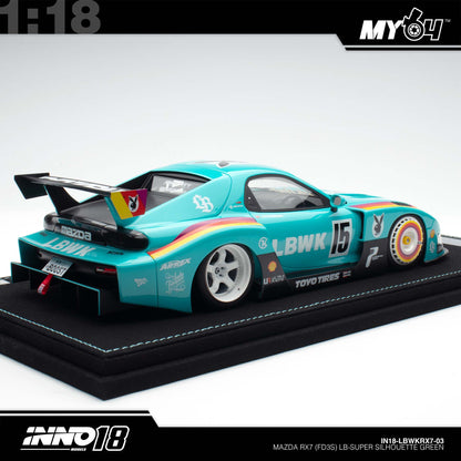 [INNO18] 1:18 Mazda RX7 (FD3S) LB-Super Silhouette - Green
