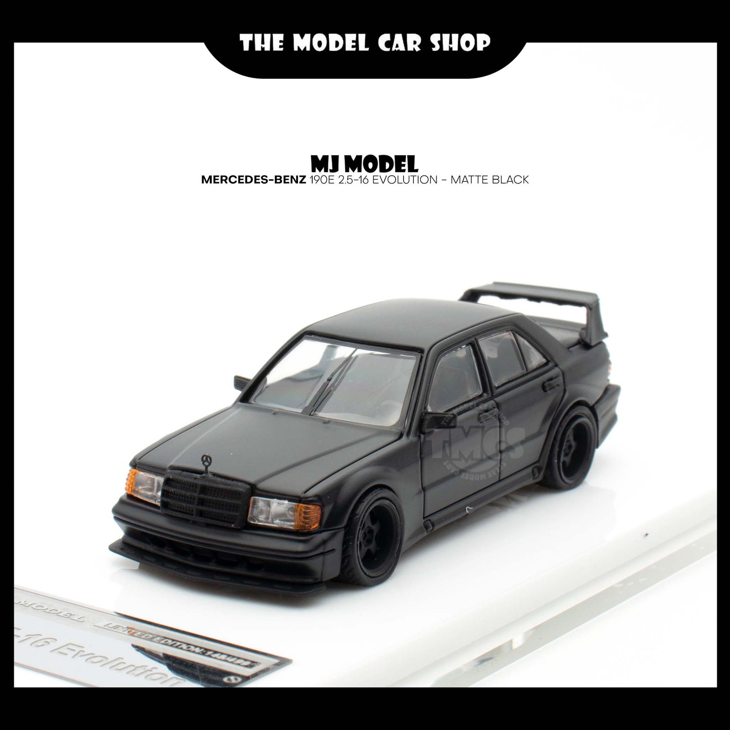 [MJ Model] Mercedes-Benz 190E 2.5-16 Evolution - Matte Black