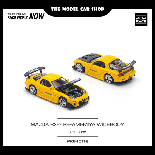 [Pop Race] Mazda RX-7 (FD3S) Re-Amemiya Widebody - Yellow
