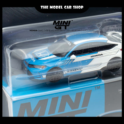 [MINI GT] Honda Civic Type R #3 2023 Pace Car - Blue (Mijo Exclusive)