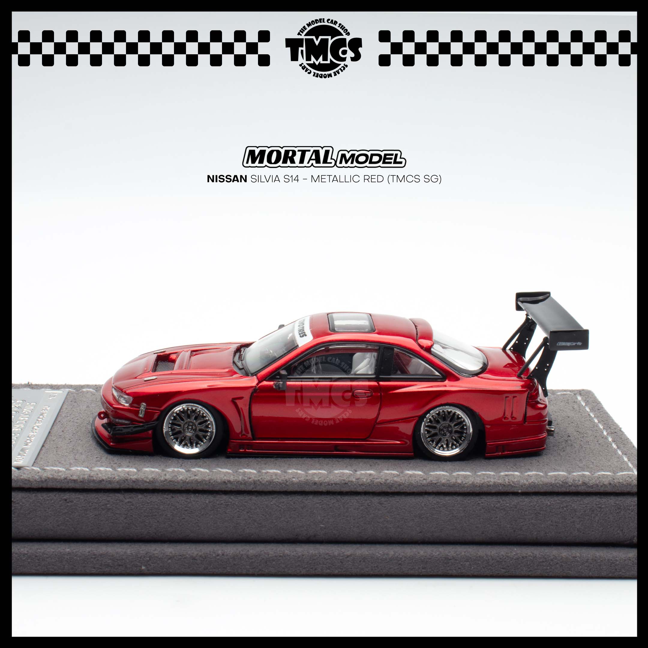 Mortal] 1:64 Nissan Silvia S14 - Metallic Red (TMCS SG) | The