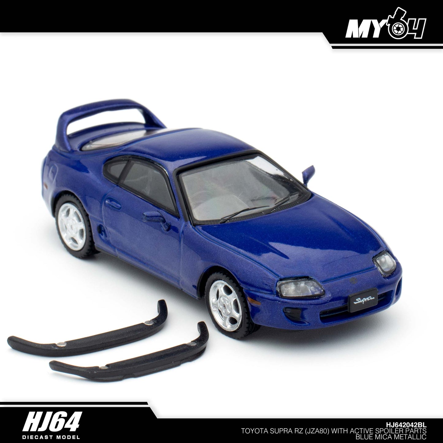 [Hobby Japan] Toyota SUPRA RZ (JZA80) with Active Spoiler Parts - Blue Mica Metallic