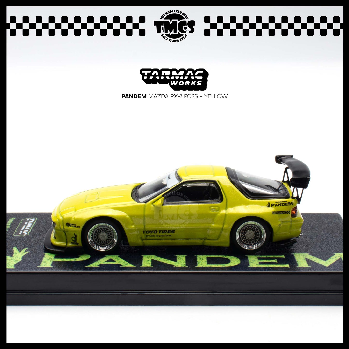 [Tarmac Works] 1:64 Pandem Mazda RX-7 FC3S - Yellow