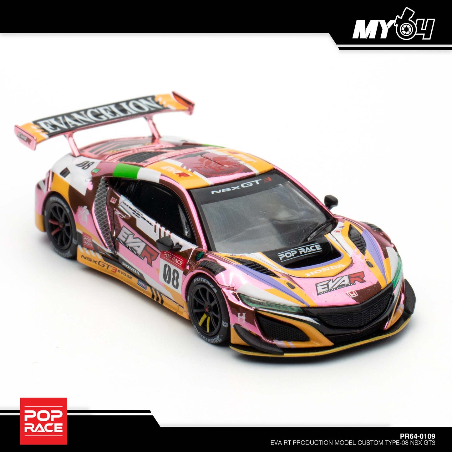 [Pop Race] Honda NSX GT3 EVO22 EVA RT Production Model Custom Type-08