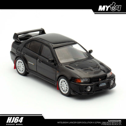 [Hobby Japan] Mitsubishi Lancer GSR Evolution 5 (CP9A) 1998 with Mud Flap - Pyrenees Black