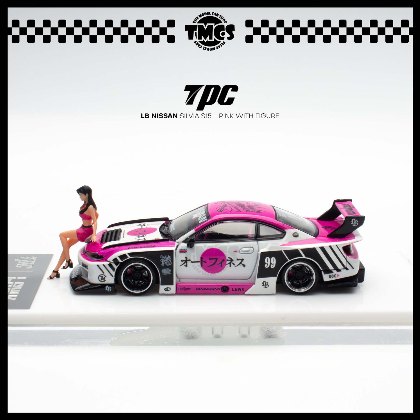 [TPC] 1:64 LB Nissan Silvia S15 - Pink with Figure