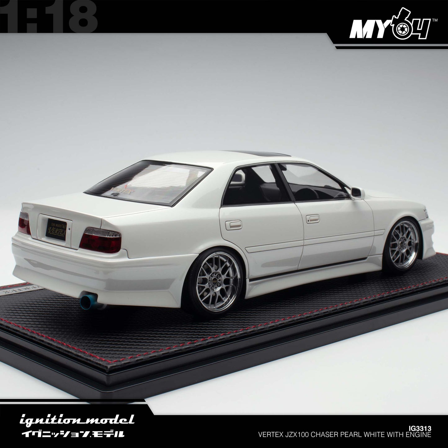 [Ignition Model] Vertex JZX100 Chaser - Pearl White With Engine