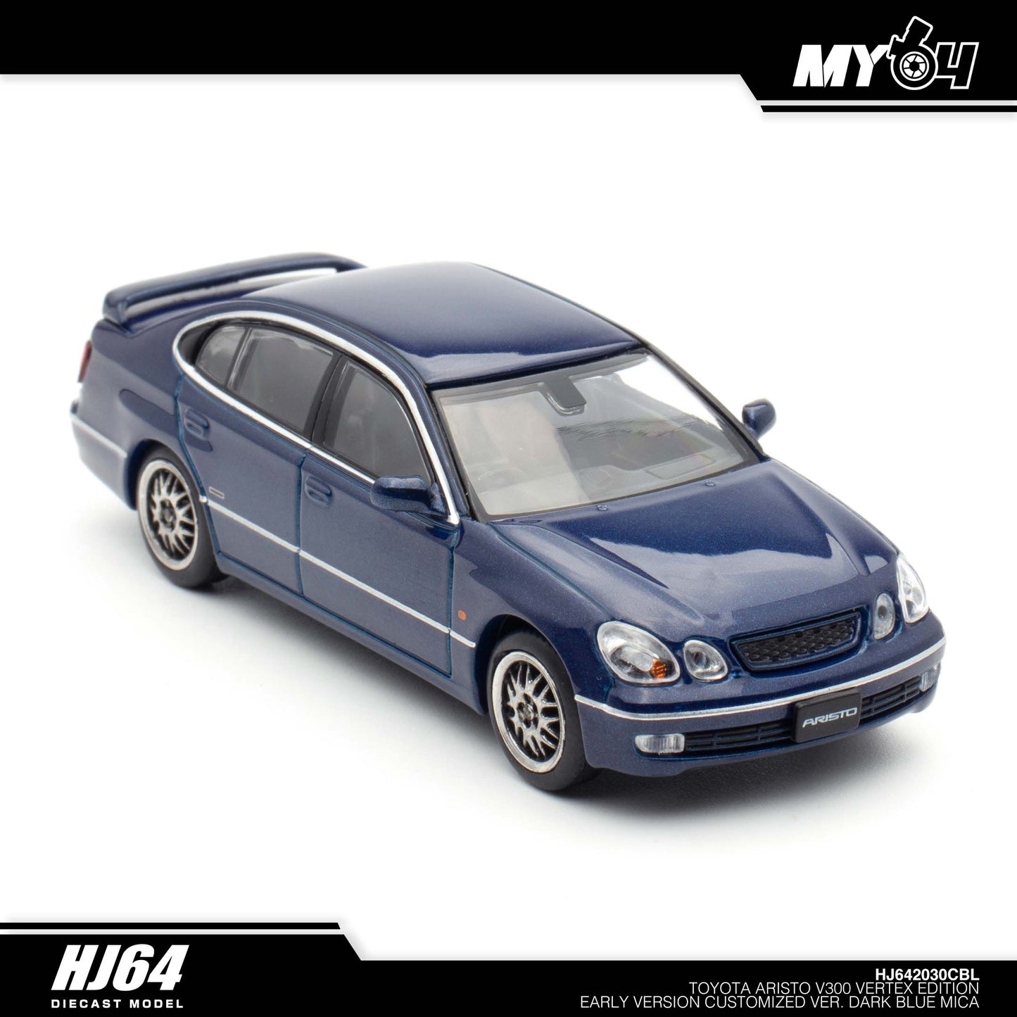 [Hobby Japan] Toyota Aristo V300 Vertex Edition Early Version Customized Version - Dark Blue Mica