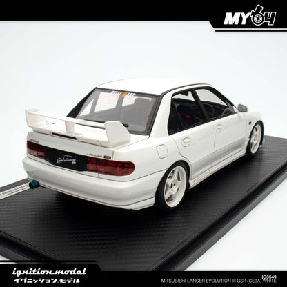 [Ignition Model] Mitsubishi Lancer Evolution III GSR (CE9A) - White