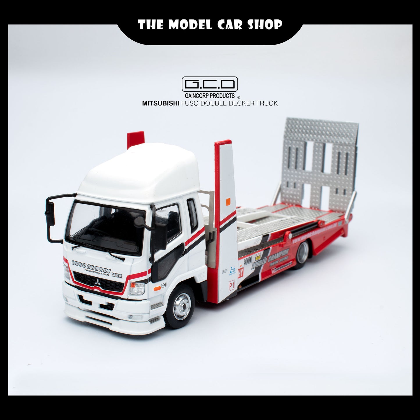 [GCD] Fuso Double Decker Truck - White Red