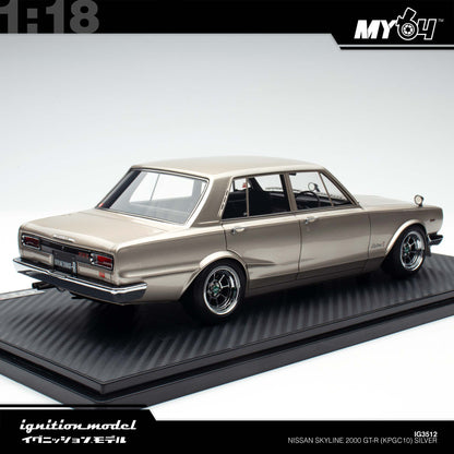 [Ignition Model] Nissan Skyline 2000 GT-R (PGC10) - Silver