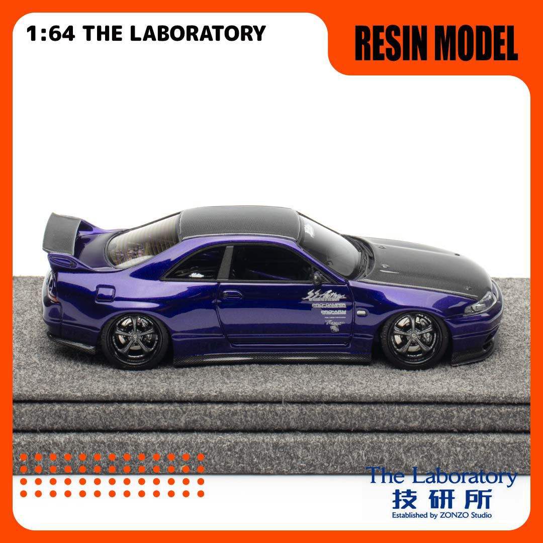 [The Laboratory] 1:64 Garage Active R33 Widebody Concept A - Metallic Violet Carbon Bonnet