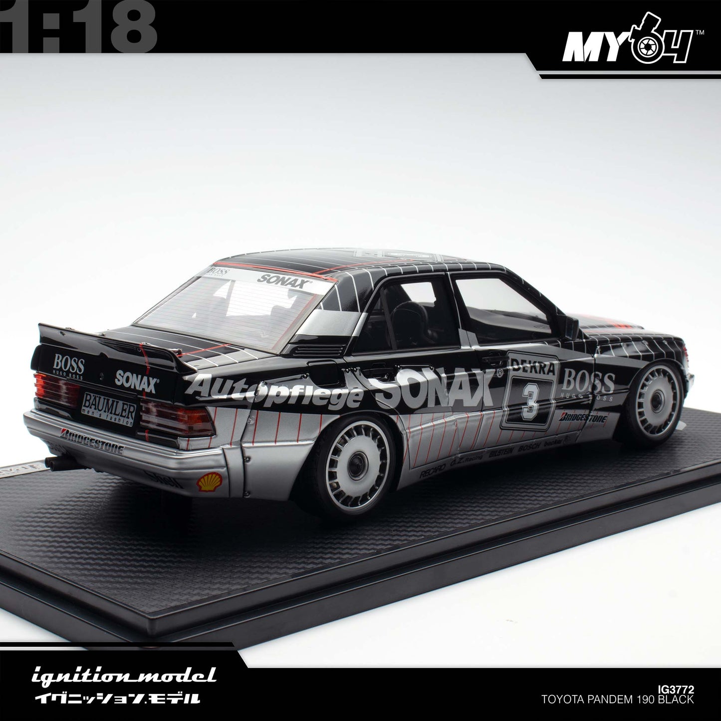 [Ignition Model] 1:18 Toyota Pandem 190 - Black