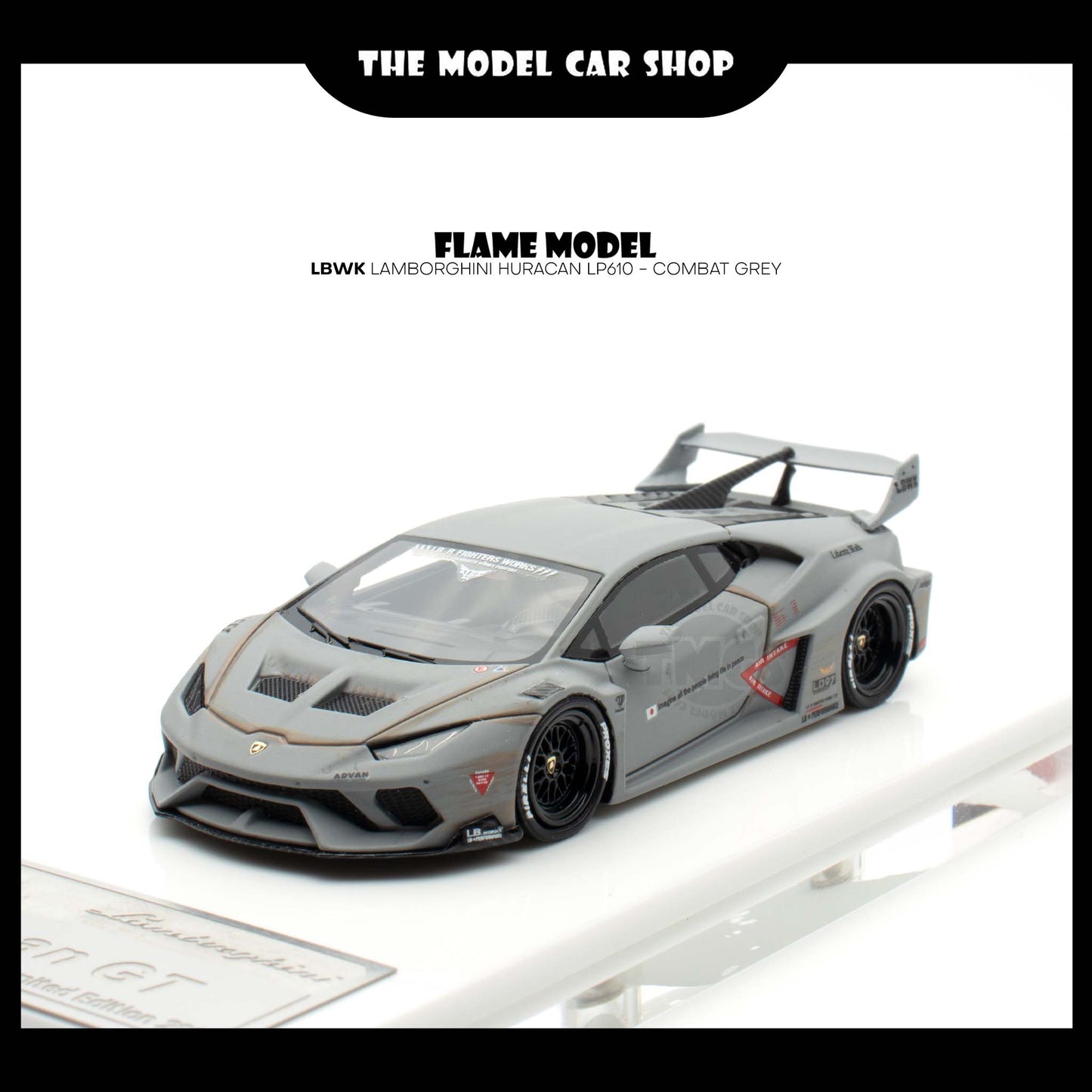 [Flame Model] LBWK Lamborghini Huracan LP610 - Combat Grey