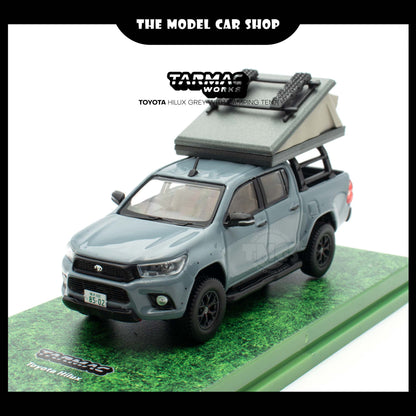 [Tarmac Works] Toyota Hilux Grey with Camping Tent