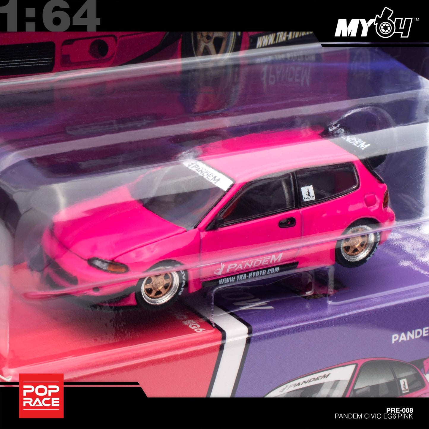 [Pop Race] Pandem Civic EG6 - Pink