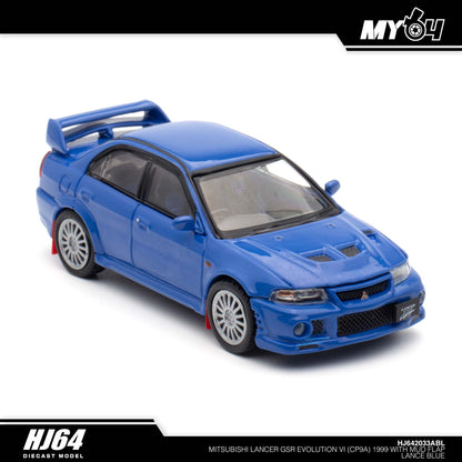 [Hobby Japan] Mitsubishi Lancer GSR Evolution 6 (CP9A) 1999 with Mud Flap - Lance Blue