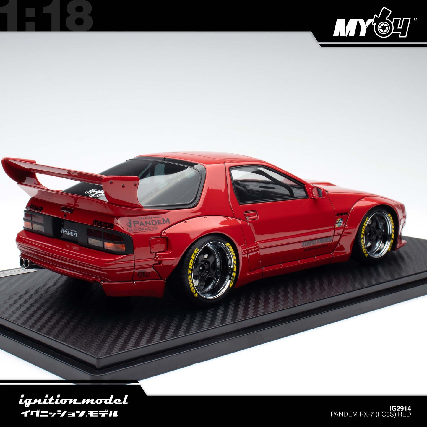 [Ignition Model] Pandem RX-7 (FC3S) - Red