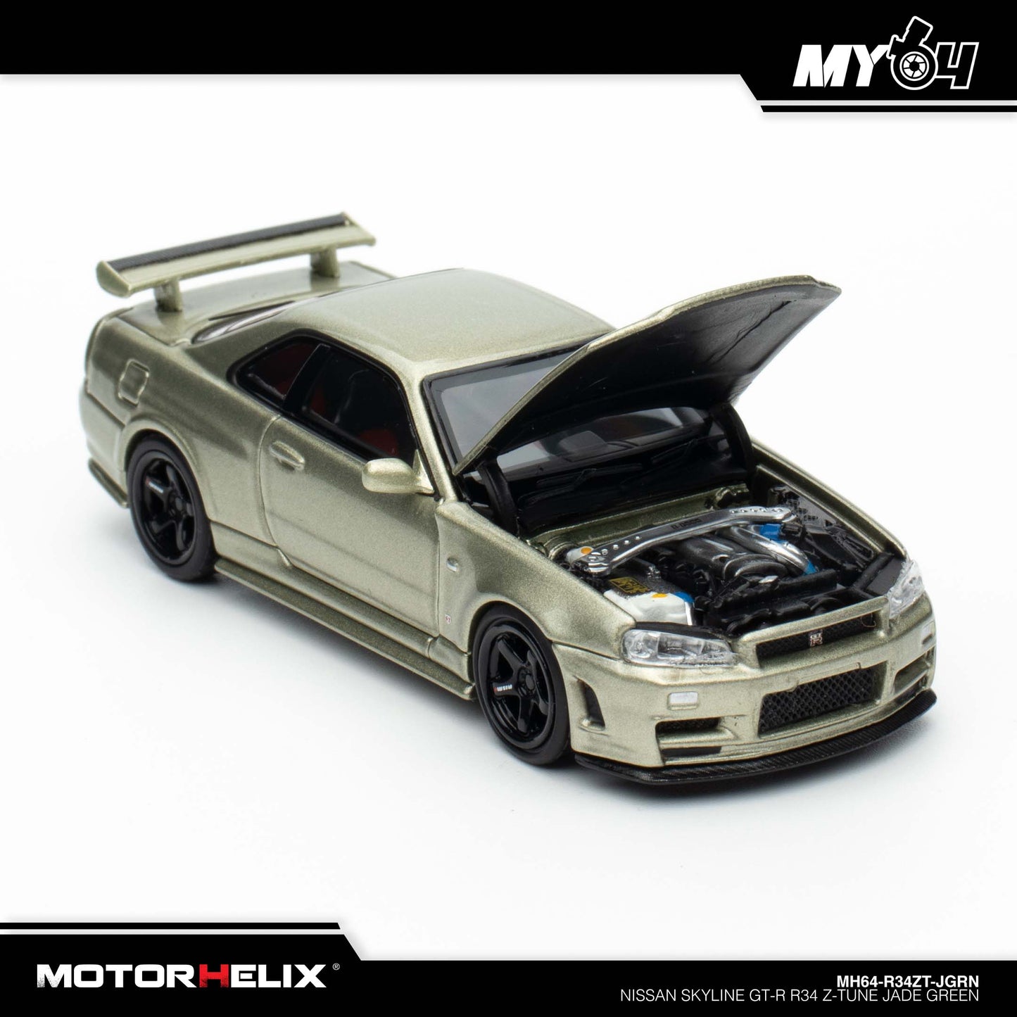 [Motorhelix] Nissan Skyline GT-R R34 Z Tune - Jade Green