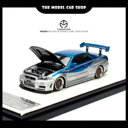 [Time Micro] Nissan Skyline GT-R (R34) Z Tune - Blue Silver