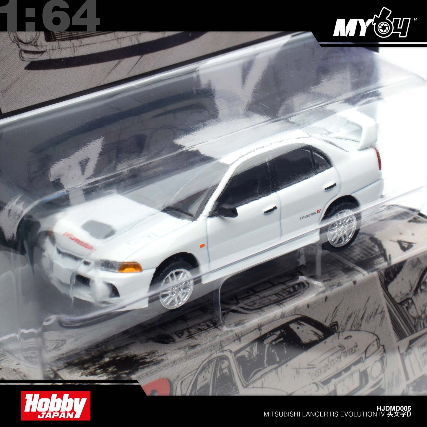 [Hobby Japan] 1:64 Mitsubishi Lancer RS Evolution IV / INITIAL D Seiji Iwaki VS Takumi Fujiwara