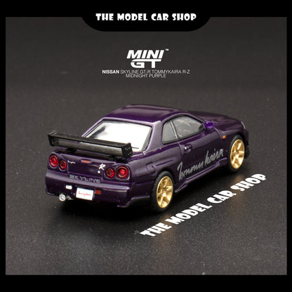 [MINI GT] Nissan Skyline GT-R (R34) Tommykaira R-z - Midnight Purple