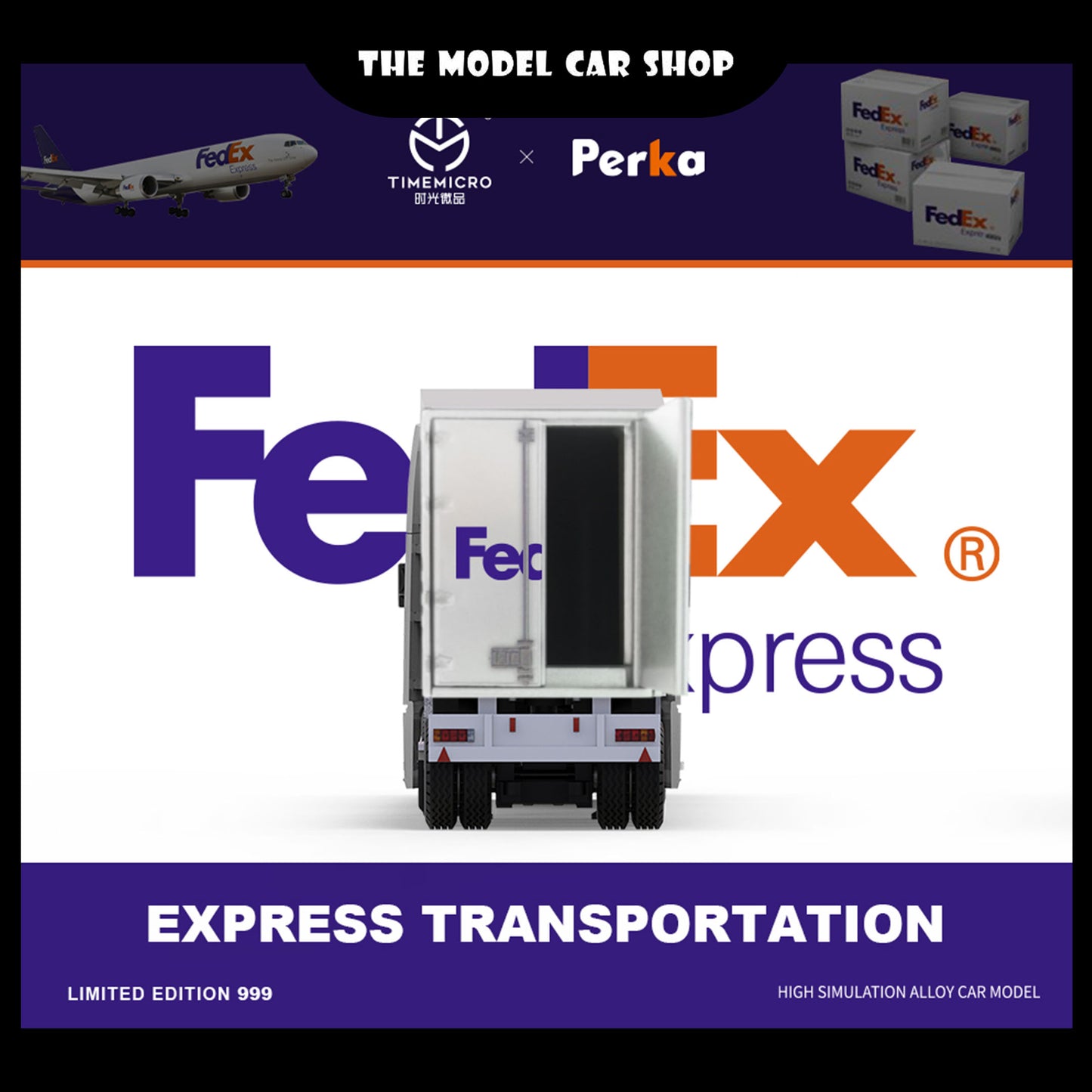 [Time Micro] Freightliner Container Truck FedEx