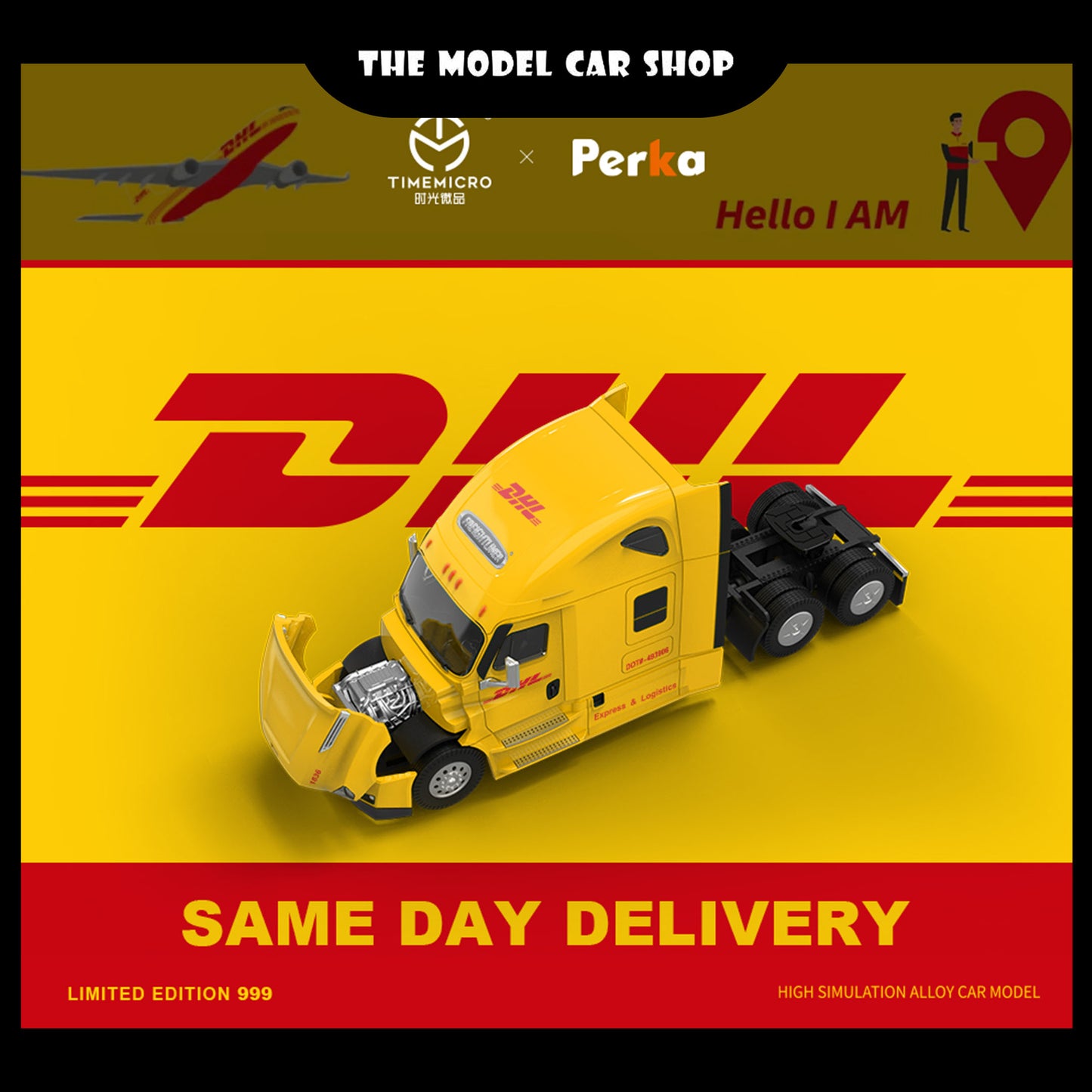 [Time Micro] Freightliner Container Truck DHL