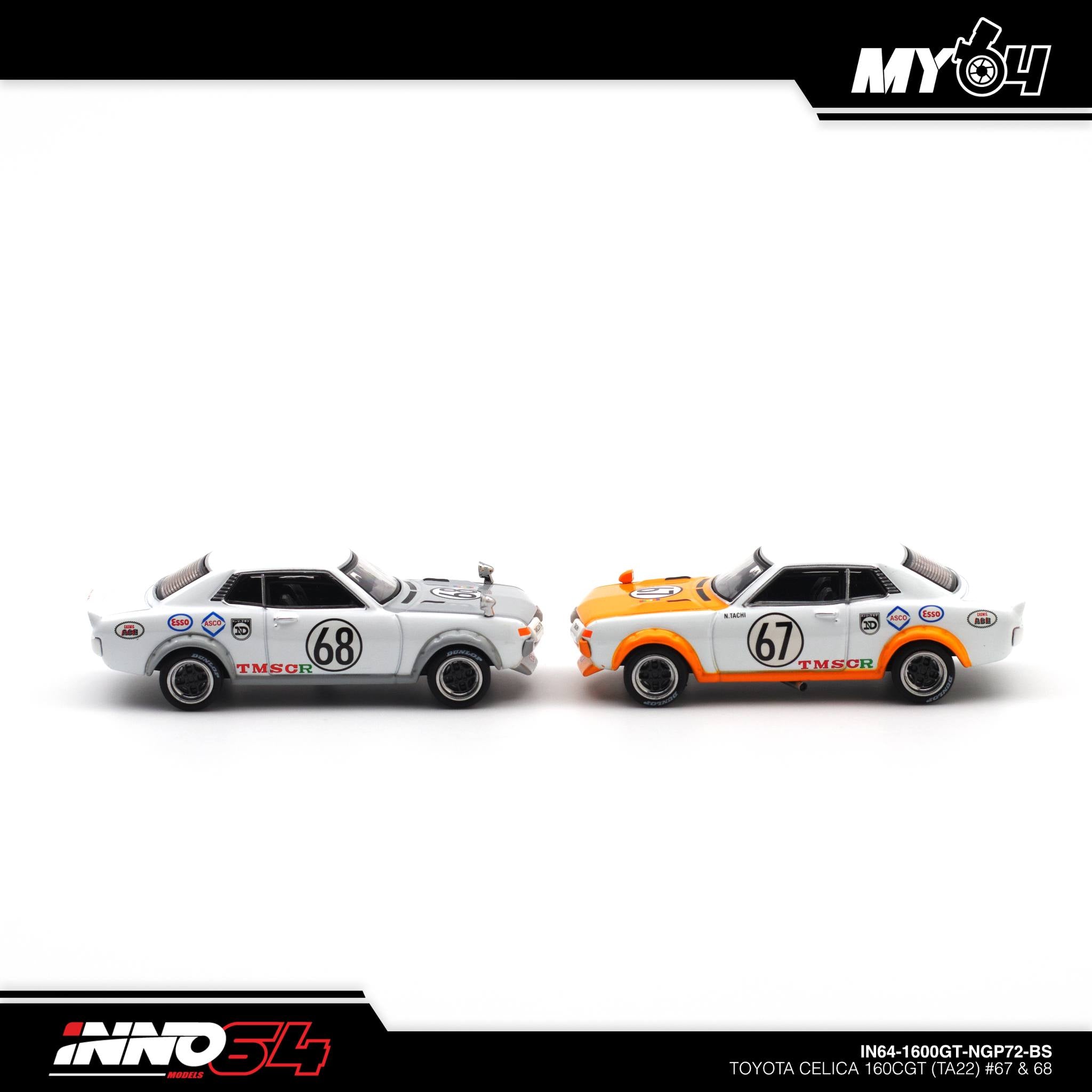 INNO64 ] Toyota Celica 1600GT TA22 #67 & #68 Nippon Grand Prix 