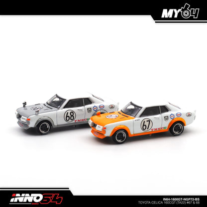 [INNO64] Toyota Celica 1600GT TA22 #67 & #68 Nippon Grand Prix 1972 Box Set Collection