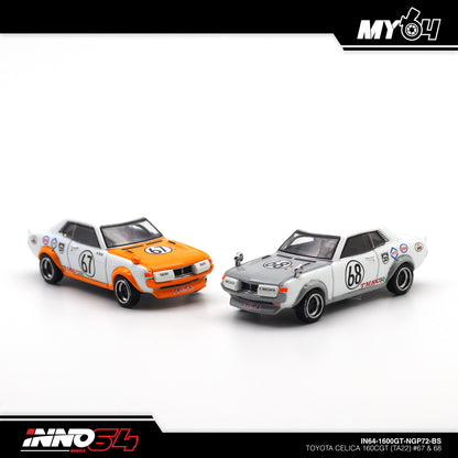 [INNO64] Toyota Celica 1600GT TA22 #67 & #68 Nippon Grand Prix 1972 Box Set Collection