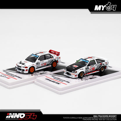 [INNO64] Toyota Corolla AE86 Levin & Mitsubishi Lancer Evolution III "Trackerz Racing" Box Set Collection