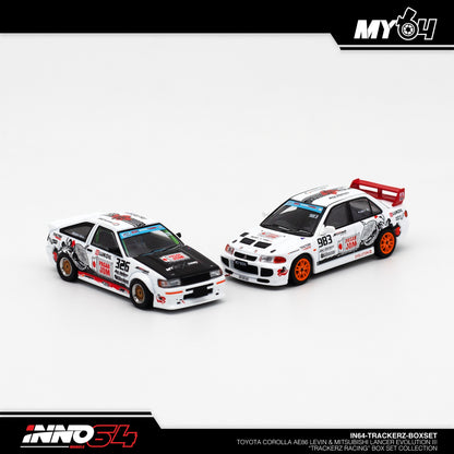 [INNO64] Toyota Corolla AE86 Levin & Mitsubishi Lancer Evolution III "Trackerz Racing" Box Set Collection