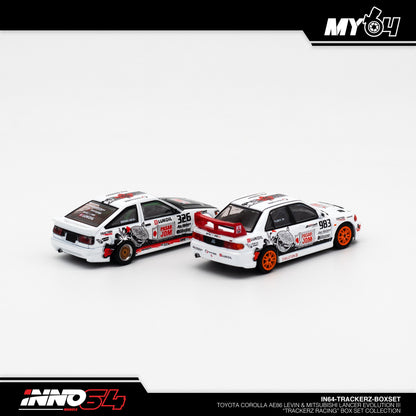 [INNO64] Toyota Corolla AE86 Levin & Mitsubishi Lancer Evolution III "Trackerz Racing" Box Set Collection