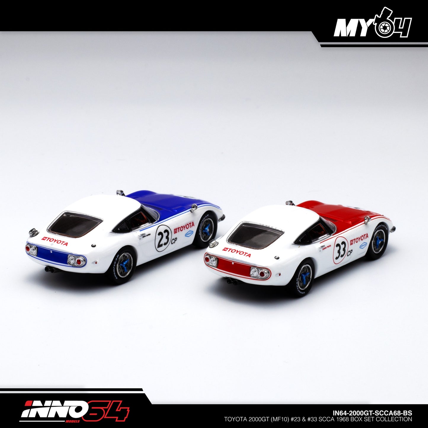 [INNO64] Toyota 2000GT #23 and #33 SCCA 1968 Box Set Collection