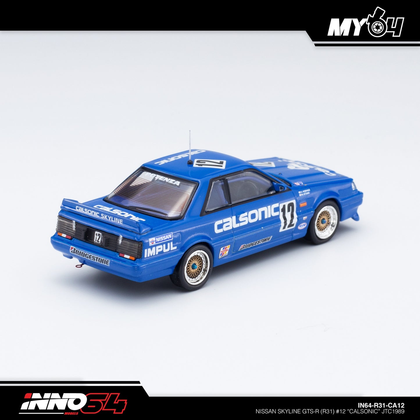 [INNO64] Nissan Skyline GTS-R (R31) #12 "CALSONIC" JTC 1989