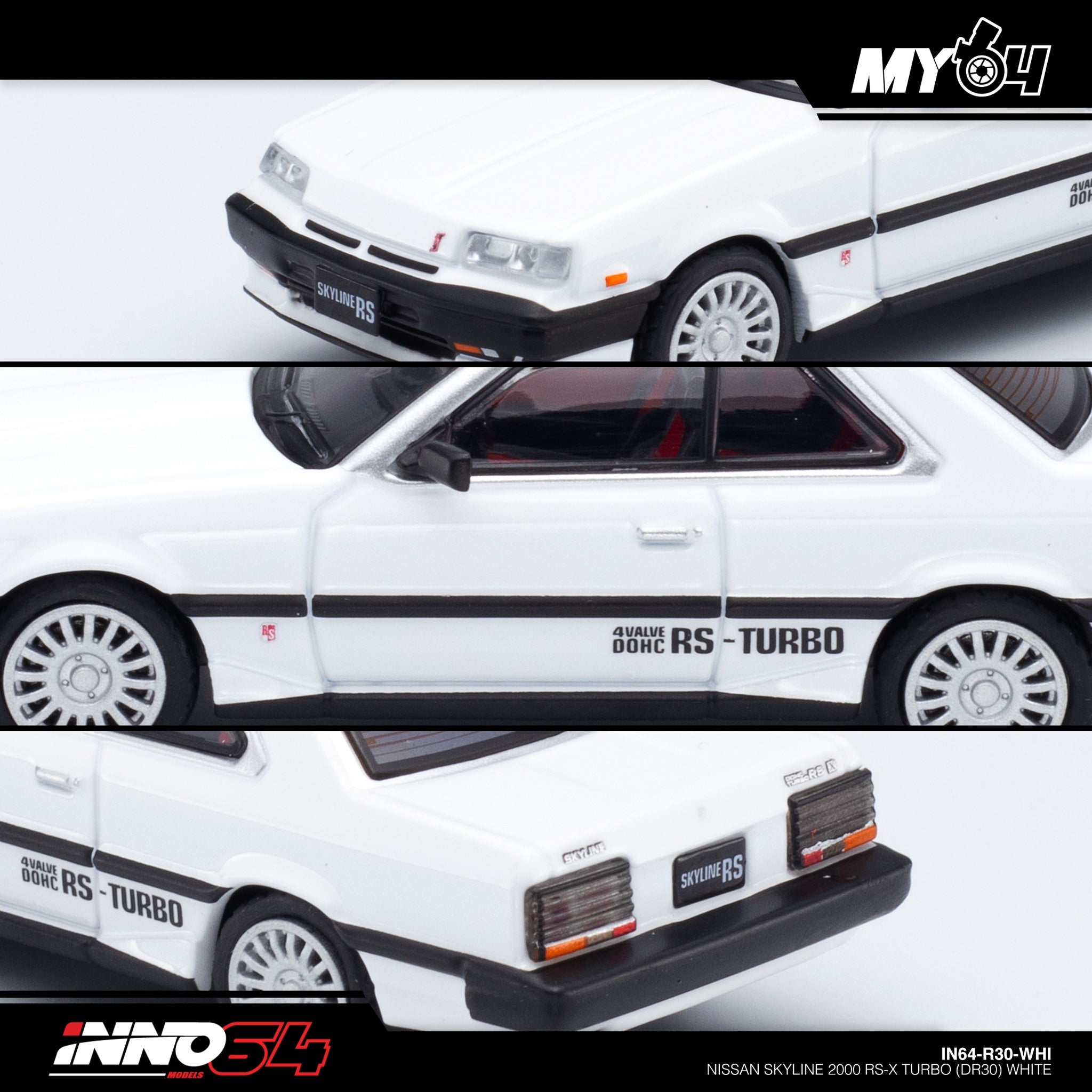 INNO64] Nissan Skyline 2000 RS-X Turbo (DR30) - White | The Model