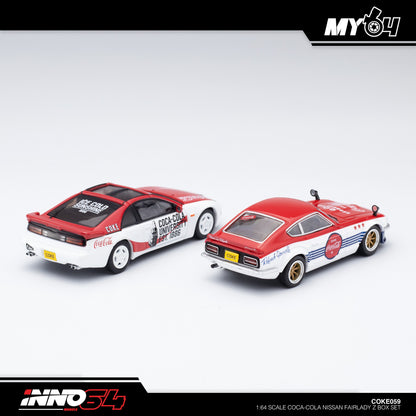 [INNO64] Nissan FAIRLADY Z (S30) & (S32) "Coca-Cola" Livery Box Set