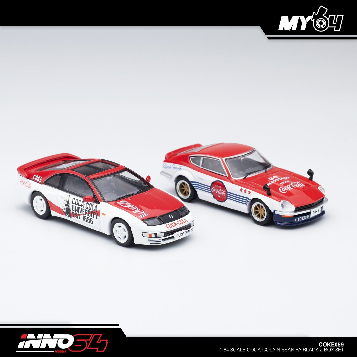 [INNO64] Nissan FAIRLADY Z (S30) & (S32) "Coca-Cola" Livery Box Set