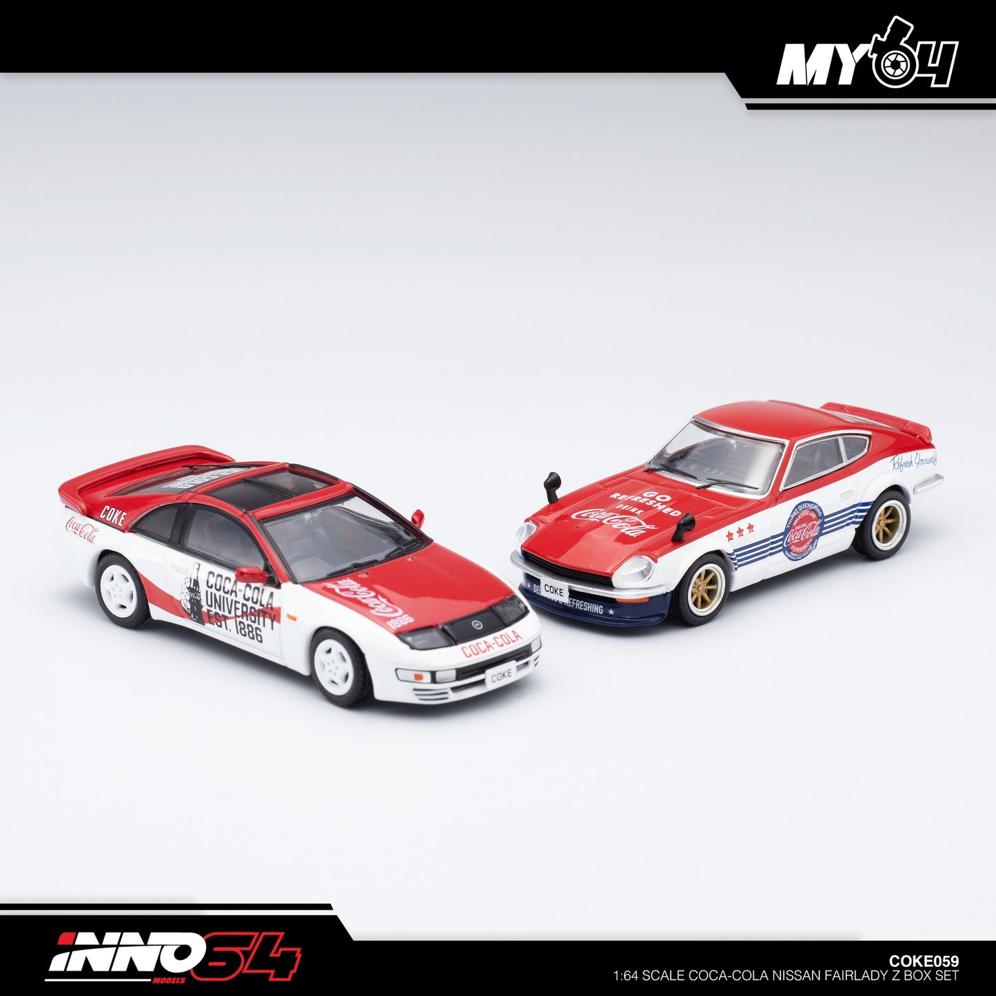 [INNO64] Nissan FAIRLADY Z (S30) & (S32) "Coca-Cola" Livery Box Set