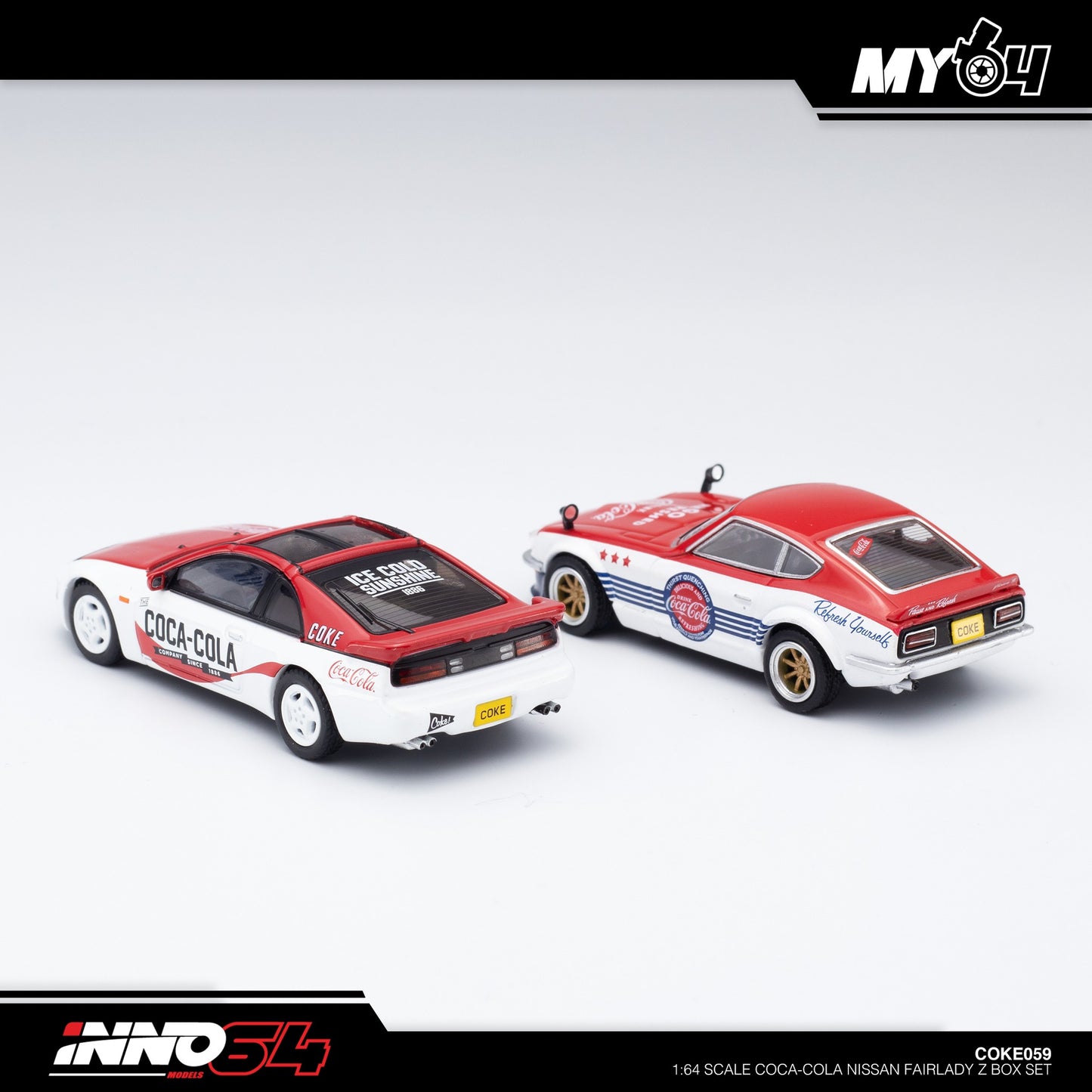 [INNO64] Nissan FAIRLADY Z (S30) & (S32) "Coca-Cola" Livery Box Set