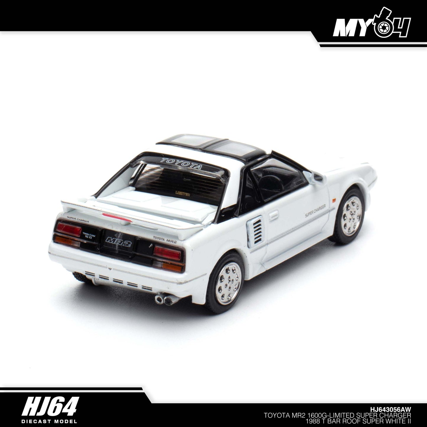 [Hobby Japan] Toyota MR2 1600G-LIMITED SUPER CHARGER 1988 T BAR ROOF - Super White II