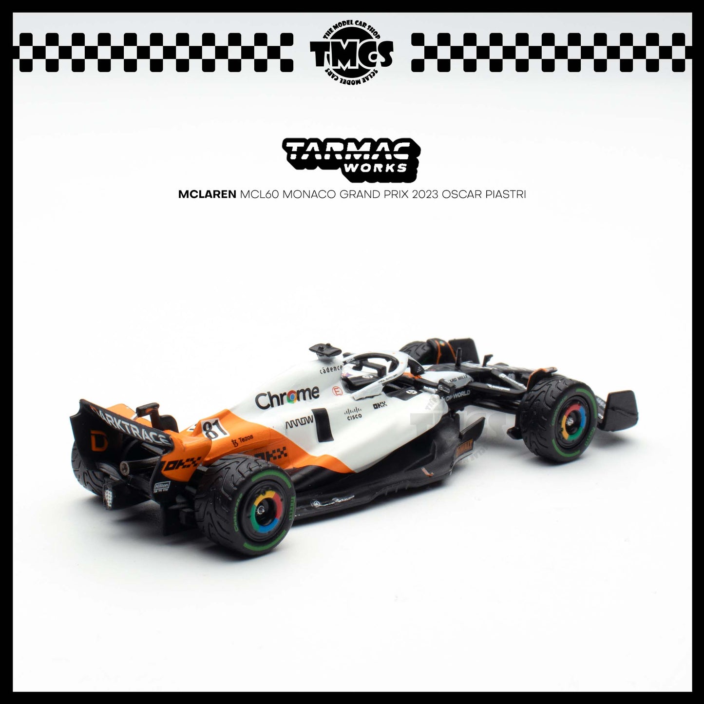 [Tarmac Works] 1:64 McLaren MCL60 Monaco Grand Prix 2023 Oscar Piastri