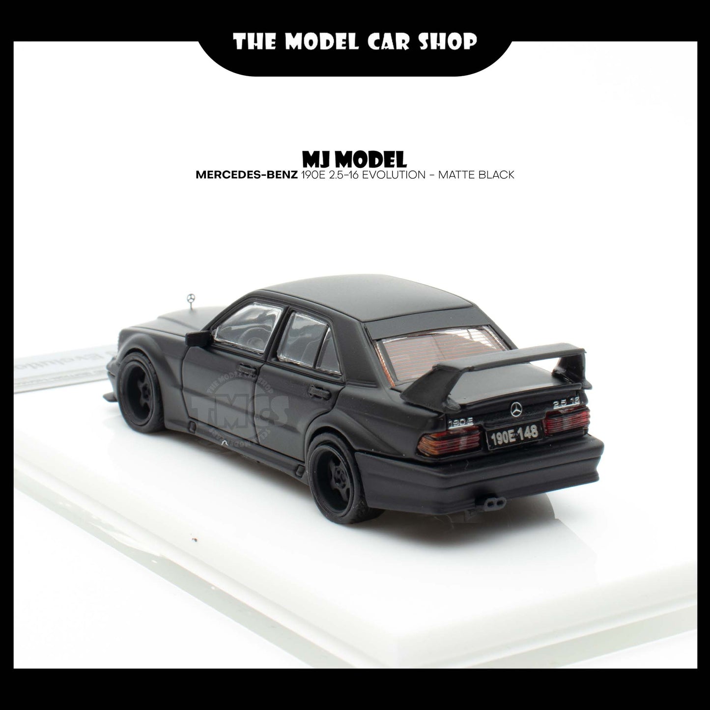 [MJ Model] Mercedes-Benz 190E 2.5-16 Evolution - Matte Black