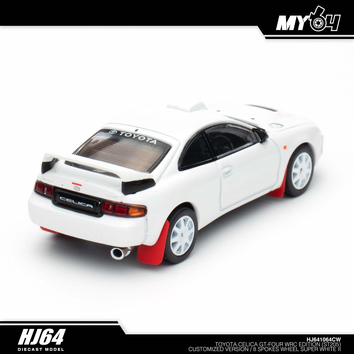 [Hobby Japan] Toyota CELICA GT-FOUR WRC Edition (ST205) Customized Version / 8 Spokes Wheel - Super White II