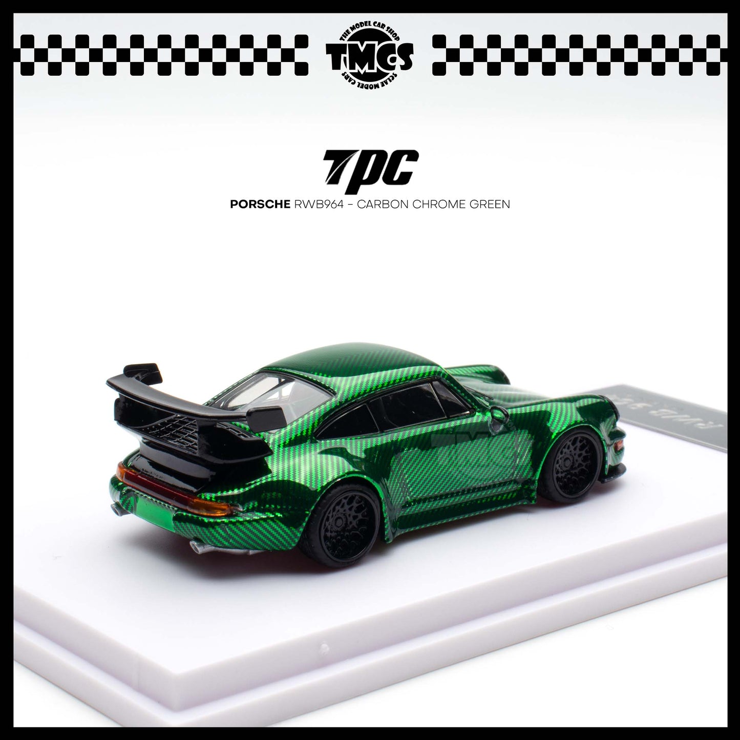 [TPC] 1:64 Porsche RWB964 - Carbon Chrome Green