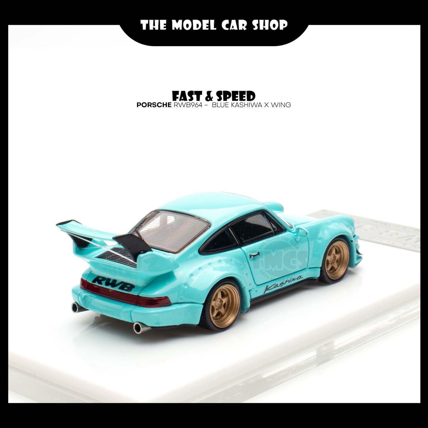 [Fast Speed] Porsche RWB964 -  Blue Kashiwa X Wing