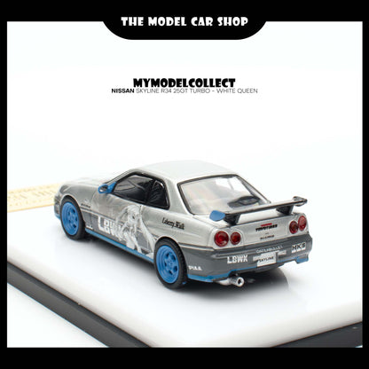 [Model Collect] Nissan Skyline R34 25GT Turbo - White Queen